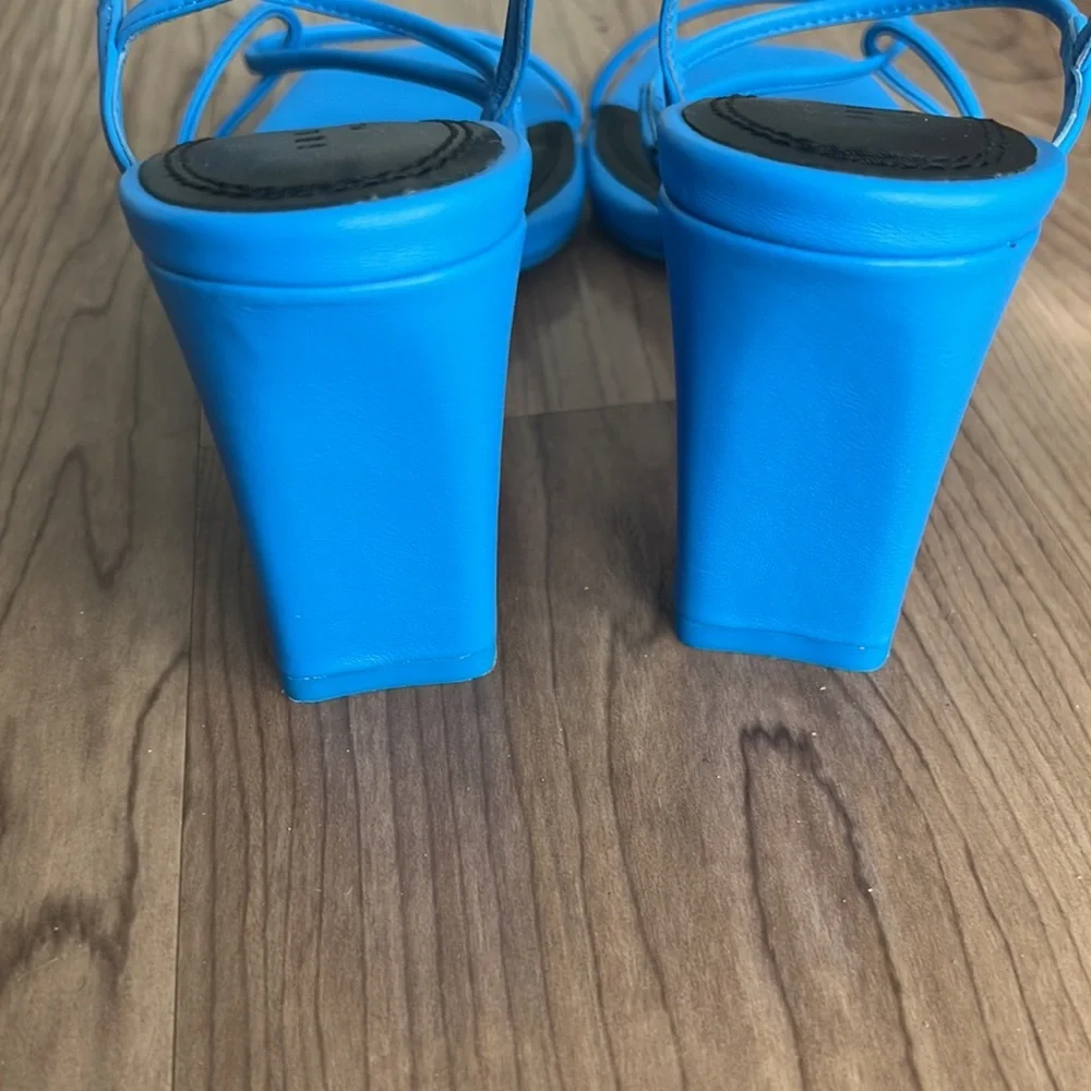 New Sandro Paris blue sandals - Picture 5 of 8